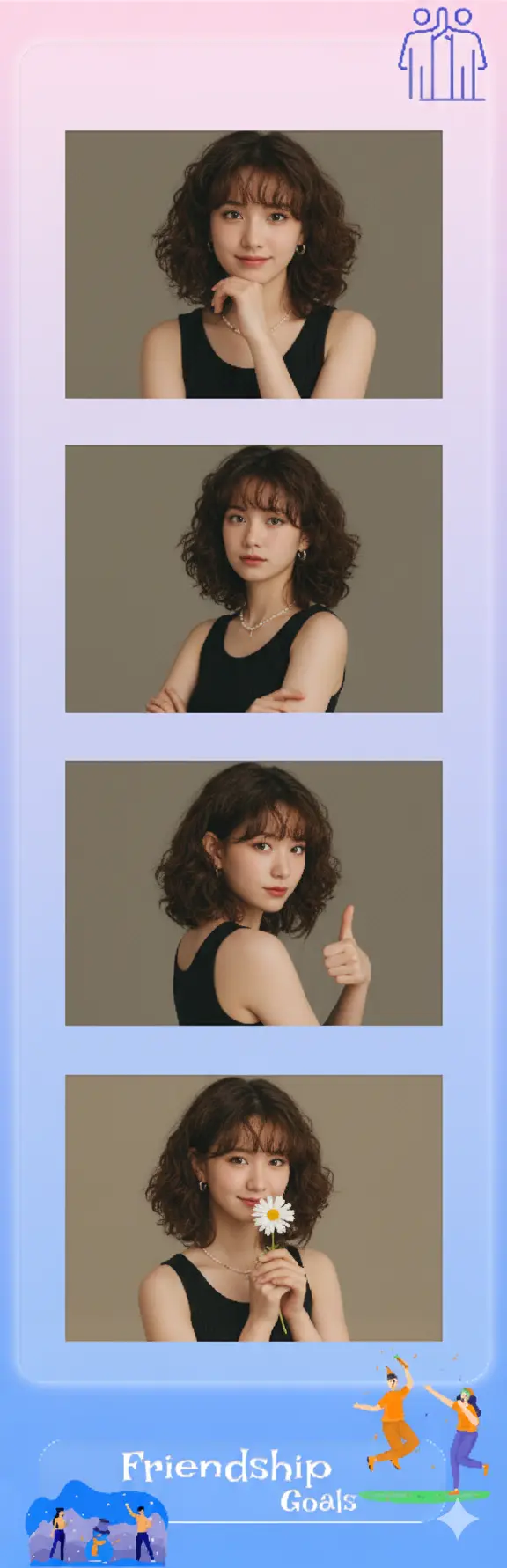 High resolution photo strip created by Adima's camera